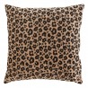 Coussin en velours 40X40cm LYNRA - Motifs léopard