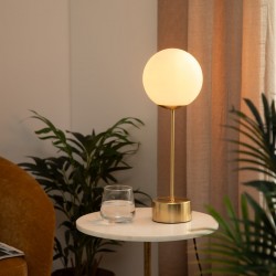 Lampe boule à poser H43cm DRIS - Doré