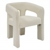 Fauteuil en bouclette AMOS - Blanc