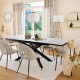 Chaise en tissu RAVEN - Beige
