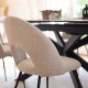 Chaise en tissu RAVEN - Beige