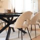 Chaise en tissu RAVEN - Beige