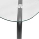 Table basse en verre et métal 100X60cm HECATE - Noir