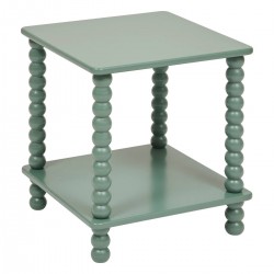 Table à café avec étagère CHAMLO - Vert olive