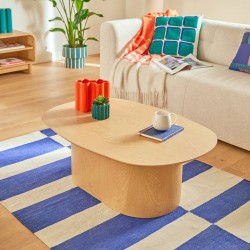 Table basse 100X70cm LEE - Effet bois