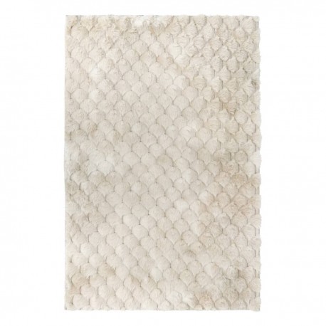 Tapis fourrure 90X60cm ADRIEL - Beige