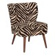 Fauteuil tigré CHIARA - Camel