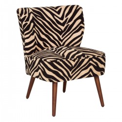Fauteuil tigré CHIARA - Camel