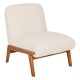 Fauteuil en bouclette LIORA - Ivoire