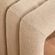 Banquette en tissu SISCO - Argile