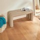 Banquette en tissu SISCO - Argile
