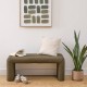 Banquette en tissu SISCO - Vert kaki