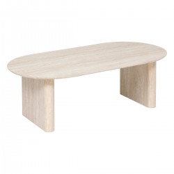 Table basse effet travertin ANAYA - Beige