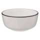Coupelle en porcelaine D15cm ALIX - Blanc contour noir