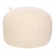 Pouf coffre en bouclette D60cm ELIOR - Beige