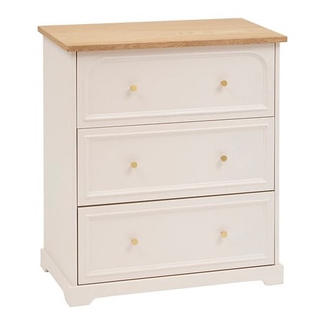 Commode 3 tiroirs MOHEA - Ivoire