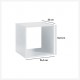Étagère cube en bois MIX'nMODUL - Blanc