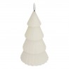 Bougie LED sapin H20cm LA MAISON DES COULEURS - Blanc