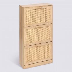 Rangement à chaussures en cannage DRAWY