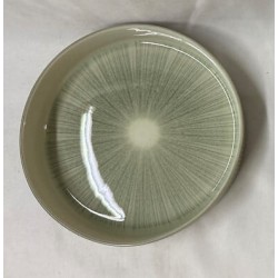 Assiette creuse en céramique D18cm EVA - Vert