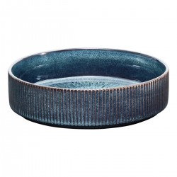 Assiette creuse en céramique D18cm EVA - Bleu