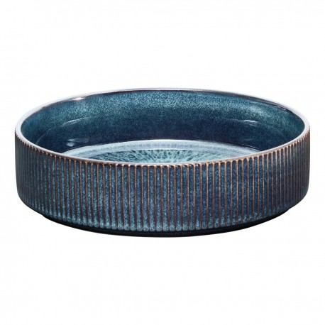 Assiette creuse en céramique D18cm EVA - Bleu