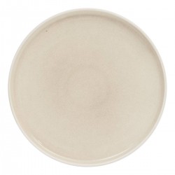 Assiette plate en céramique D27cm CHIARA - Beige