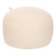 Pouf coffre en bouclette D60cm ELIOR - Beige