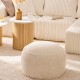 Pouf coffre en bouclette D60cm ELIOR beige