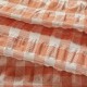 Parure de lit VICHY terracotta tissu