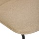 Chaise en tissu NEORA beige, detail