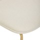 Chaise en tissu NEORA ivoire, zoom
