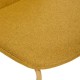Chaise en tissu NEORA ocre, zoom