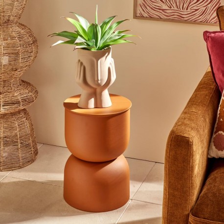 Table à café totem PALOMBA ocre