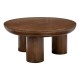 Table basse en bois de manguier D90cm STAMBH - Marron