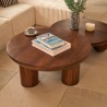 Table basse en bois de manguier D90cm STAMBH - Marron