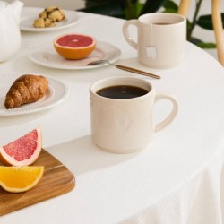 Lot de 2 mugs ADÈLE - Beige