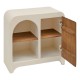 Petit buffet SIENNA beige, porte ouverte