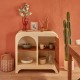 Petit buffet SIENNA beige, ouvert