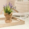 Bunch lavande H29cm dans pot jute PROVENCE