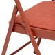 Chaise pliante en tissu FLEXY terracota, detail
