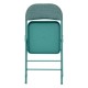 Chaise pliante en tissu FLEXY vert, pliée