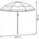 Parasol de plage POOLSIDE, dimensions