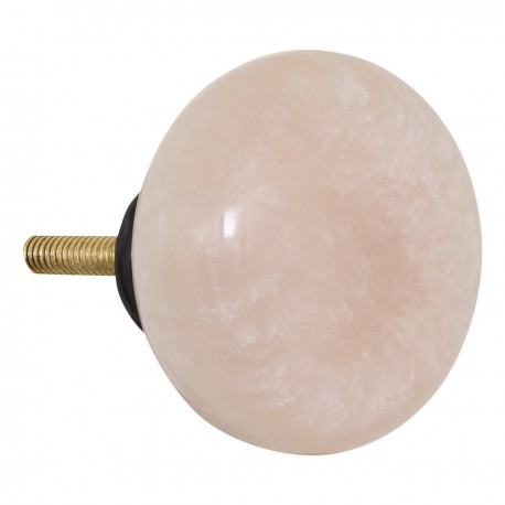 Lot de 2 poignées 4cm en polyrésine POLA - Crème rose