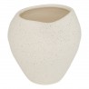 Vase déstructuré en céramique H23,5cm SIEN - Blanc