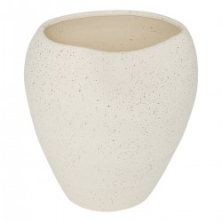 Vase déstructuré en céramique H29,5cm SIEN - Blanc