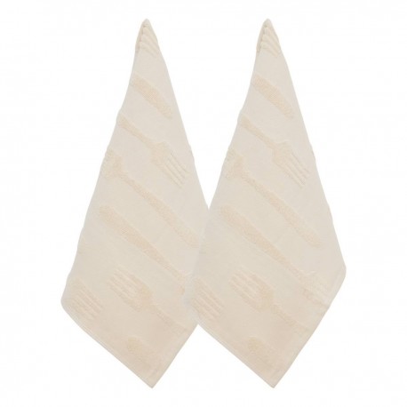 Lot de 2 torchons 45X70cm TERRY - Beige