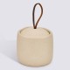 Pot à cotons OLEYA - Beige