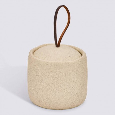 Pot à cotons OLEYA - Beige