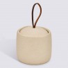 Pot à cotons OLEYA - Beige